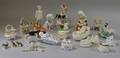 Twentysix Assorted Ceramic Porcelain and Bisque Trinket Boxes and Figures