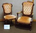 Set of Four Victorian Renaissance Revival Upholstered Carved Walnut Parlor Chairs