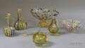 Seven Venetian Blown Glass Items