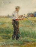Anton Mauve Dutch 18381888 Laborer in Field