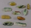 Ten Assorted Carved Jade Pendants and Other Items