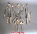 Dominick  Haff sterling silver flatware service in the plain Queen Anne pattern
