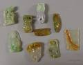 Nine Assorted Carved Jade Pendents and Other Items