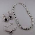 Small Group of Sterling Silver and Paste Costume