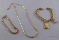 Two 14kt Gold Bracelets and a 14kt Gold Necklace