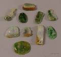 Ten Assorted Carved Jade Pendants and Other Items