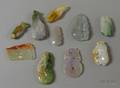 Ten Assorted Jade Pendants and Other Items