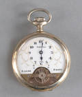 Wyss Freres nickel silver open face pocket watch