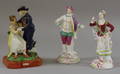 18th Century Staffordshire Figural Group Depicting The Return and a Pair of Spode Copeland China Figures