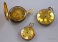 Three Etcheddial Keywind Pocket Watches