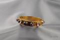 14kt Gold and Amethyst Bangle Bracelet