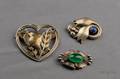Three Sterling Silver Brooches Georg Jensen