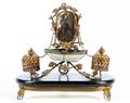 Art Nouveau Vanity Set w Young Beauty on Dish