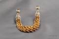 18kt Gold and Diamond Cloak Pin France