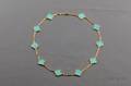 18kt Gold and Turquoise Alhambra Necklace Van Cleef  Arpels