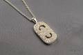 18kt White Gold and Diamond Parentesi Pendant Necklace Bulgari