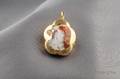Antique 14kt Gold and Enamel Cavalier King Charles Pendant