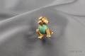 18kt Gold Turquoise and Gemset Dog Pin Mauboussin