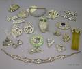 Small Group of Art Deco and Early Vintage Colorless Paste Costume Jewelry