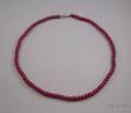 Single Strand of Tumbled Ruby Beads
