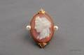 Antique 14kt Gold and Hardstone Cameo