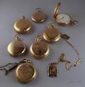 Seven Ladys Goldfilled Hunting Case Savonnette Pocket Watches