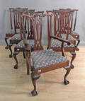 Assembled set of seven Centennial mahogany dining chairs
