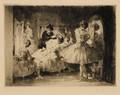 Auguste Brouet French 18721941 Lot of Three Scenes from the Ballet In the Dressing Room