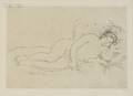 PierreAuguste Renoir French 18411919 Femme nue couche tourne  droite 2e planche