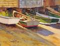 William J Maloney American b 1932 Beached Dinghies