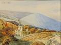 Myles Birket Foster British 18251899 Landscape with Castle
