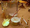 Group of Assorted Fireplace and Hearth Equipment