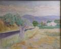 Framed Oil on Canvas Spring Landscape