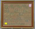 Framed 1819 Mary Ann Twitchell Needlepoint Sampler