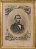 Giltwood Framed JC Buttre Print Abraham Lincoln
