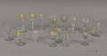 Fifteen Pieces of Assorted Colorless Blown and Cut Glass Stemware