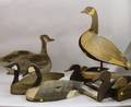 Six Assorted Canada Goose and Duck Decoys