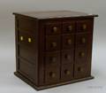 Mahogany TwelveDrawer Spice Cabinet