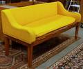 Country Upholstered Maple Rope BedSettee