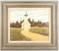 Butler Brown Oil on Masonite Country Church