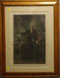 Birdseye Maple Framed ER Pelton Portrait Print Washington