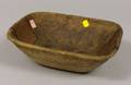 Hewn Burl Wood Bowl with Sheet Metal Patches