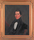 American oil on canvas portrait of a gentleman ca 1840