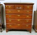 Chippendale Carved Cherry SevenDrawer Bureau