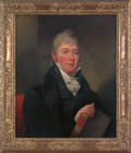 Philadelphia oil on canvas portrait of a gentleman earlymid 19th c