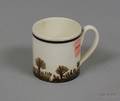 Childs Mochaware Brown Seaweed Decorated Mug