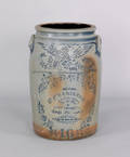 Pennsylvania sixteen gallon stoneware crock 19th c