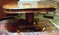 Classicalstyle Mahogany and Mahogany Veneer Pedestalbase Dining Table