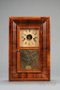 Miniature Mahogany Ogee Clock by Waterbury Clock Company