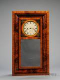 Mahogany Striking Mirror Clock by James Jones